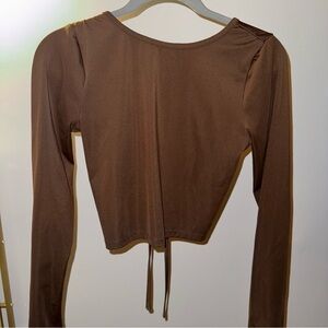 Open back crop top